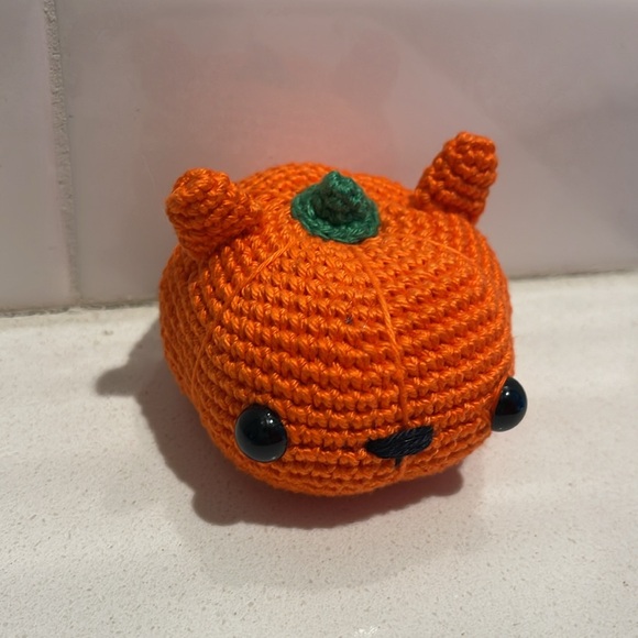 Handcrafted Pumpkitty Pumpkin Cat Kitty Halloween Seasonal Holiday Decor Fall - Picture 10 of 10